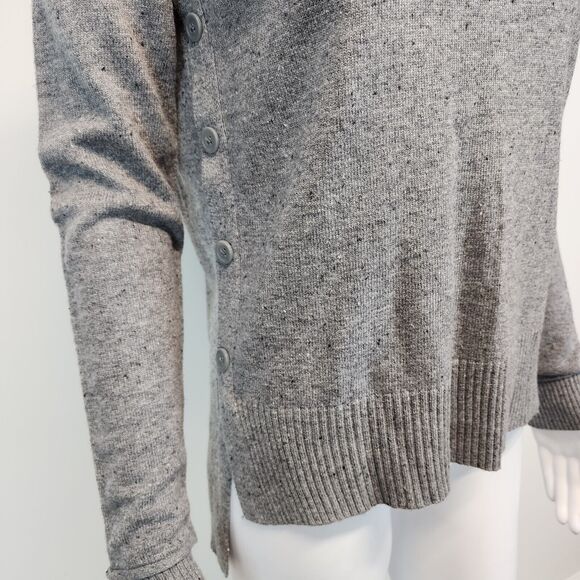 C.C. California Crewneck Sweater Size S Button Side Hem Wool Alpaca Preppy Chic - Picture 6 of 15